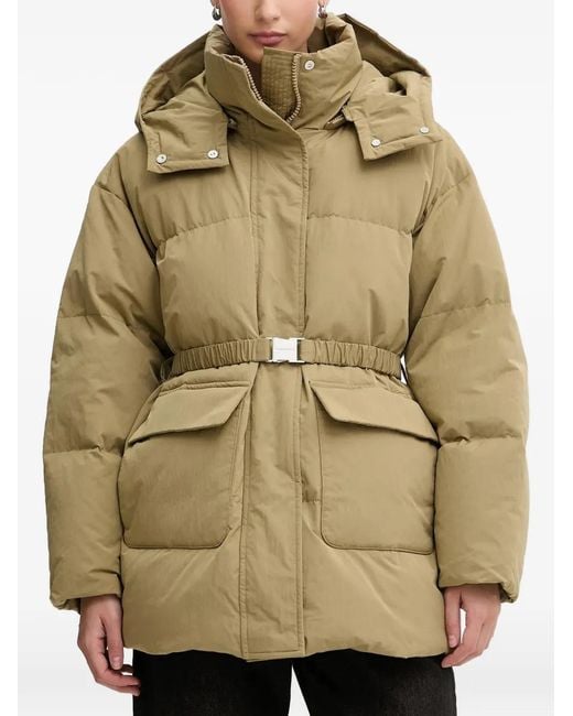 Miss Sixty Natural Hooded Belted Coat