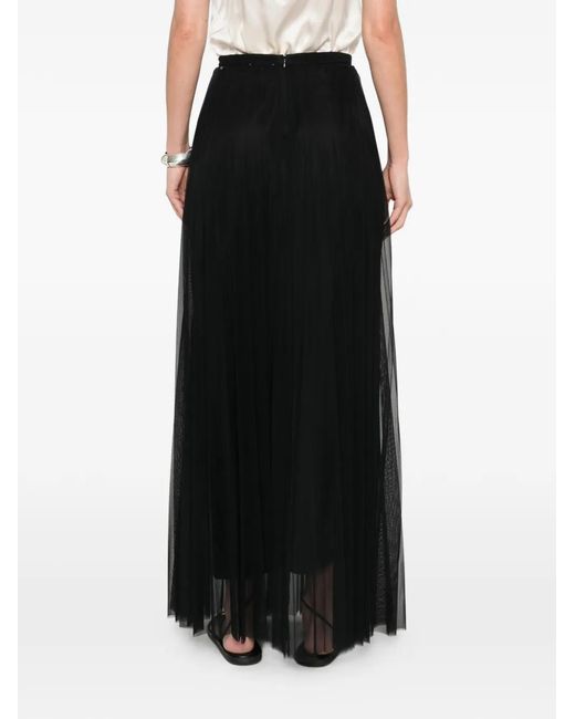 Forte_forte Black A-Line Maxi Skirt