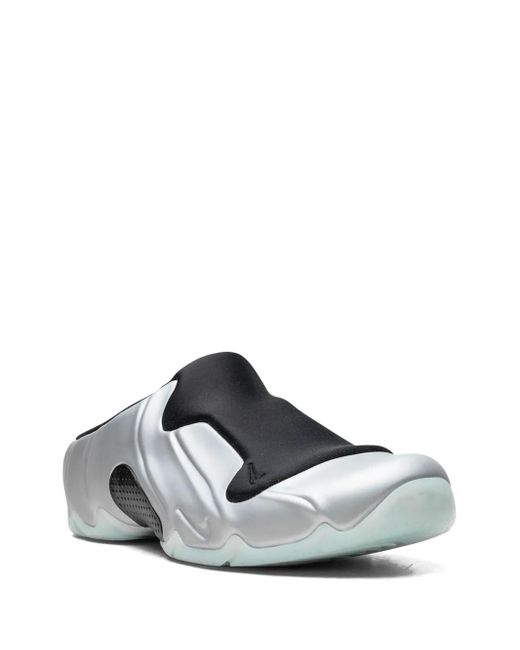Nike Gray Clogposite Chrome Molded Foam Mules for men