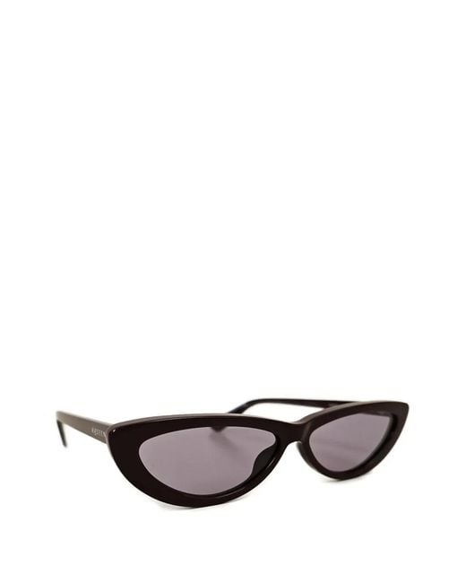 McQueen White Cat-Eye Sunglasses