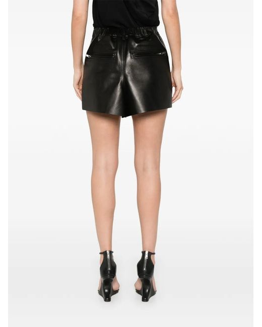 Rick Owens Black Temple Panel Mini Skirt