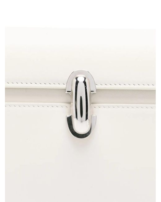 SAVETTE White Symmetry Clutch Bag