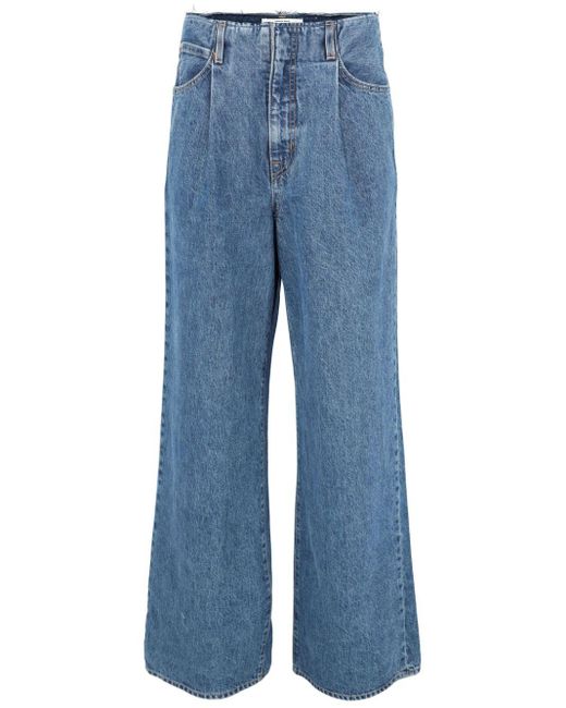 SLVRLAKE Denim Blue Taylor Wide-leg Jeans