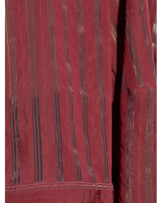 Munthe Red Gestreiftes Loasta Hemd mit Kordelzug