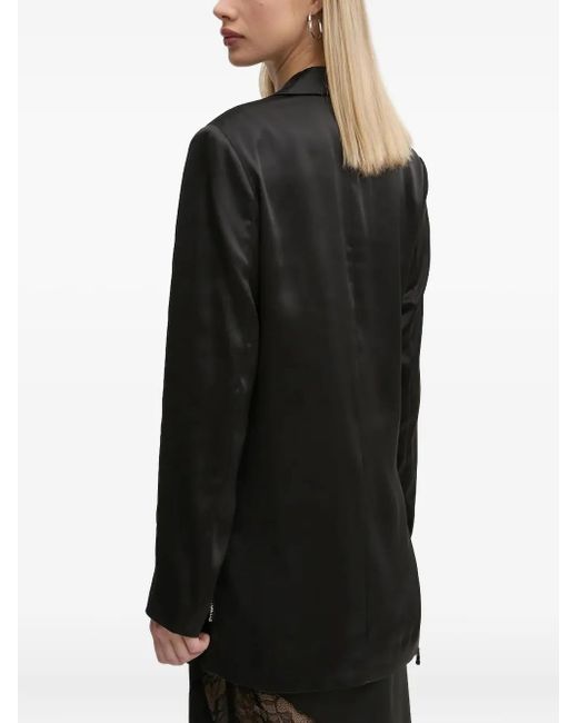 Karl Lagerfeld Black Single-Breasted Blazer
