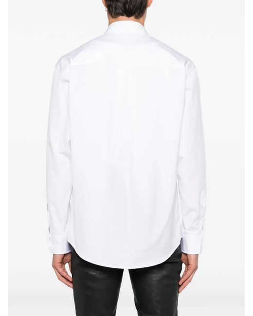 Camicia Con Logo di DSquared² in White da Uomo
