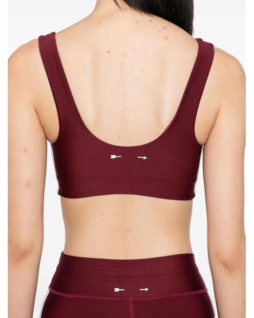 The Upside Red Oxford Harley Sport Bra