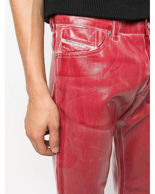 DIESEL Red 1995 Straight-Leg Jeans for men