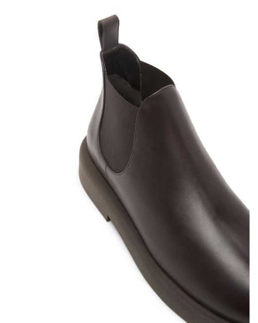 Marsèll Brown Gommello Leather Chelsea Boots for men