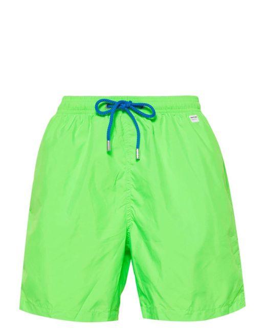 Mc2 Saint Barth Green X Pantonetm Appliqué-detail Swim Shorts for men