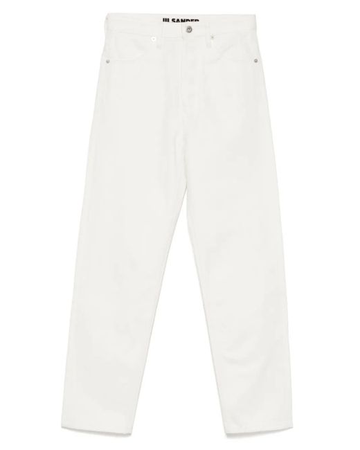 Jil Sander White Straight-Leg Jeans