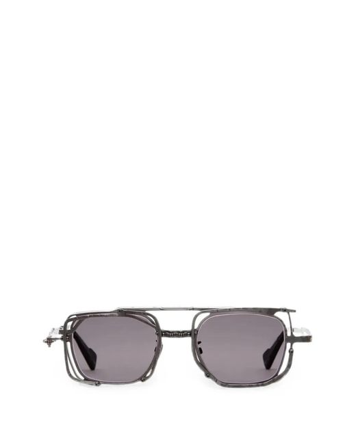 Kuboraum Metallic Geometric-Frame Sunglasses