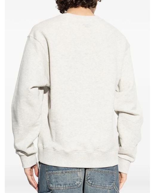 KENZO White Appliqué-Detail Sweatshirt for men