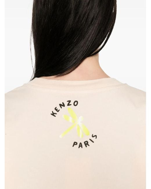 KENZO Peonies ミニドレス Pink