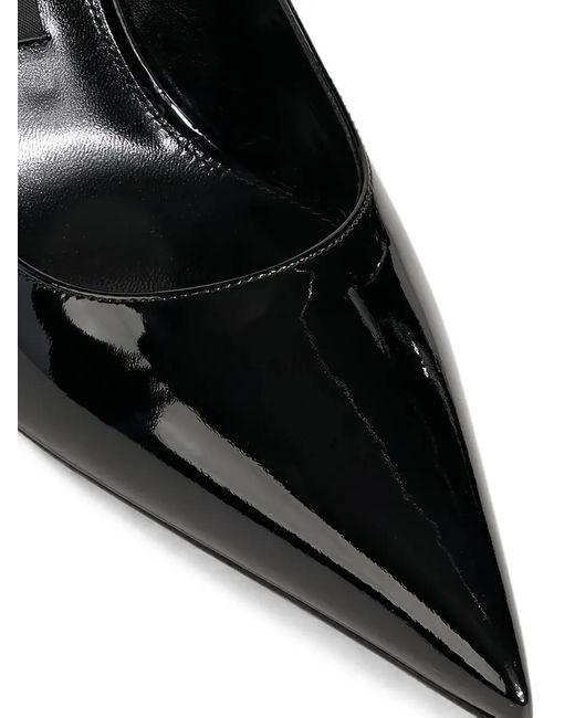 Sergio Rossi Black Sr Liya Patent-Leather Slingback Pumps
