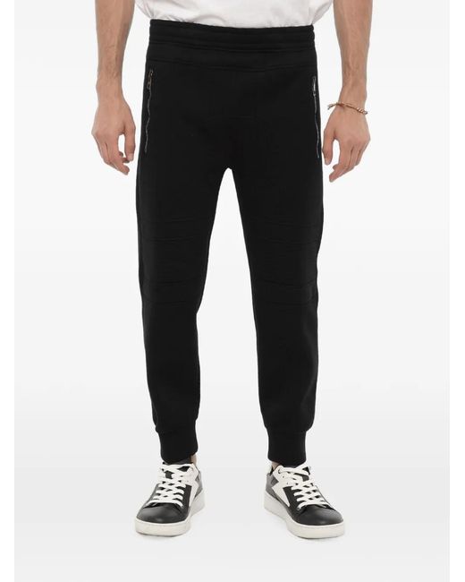 Neil Barrett Black Zip-Pocket Track Pants for men