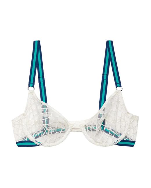Fleur du Mal Blue Match Point Bra