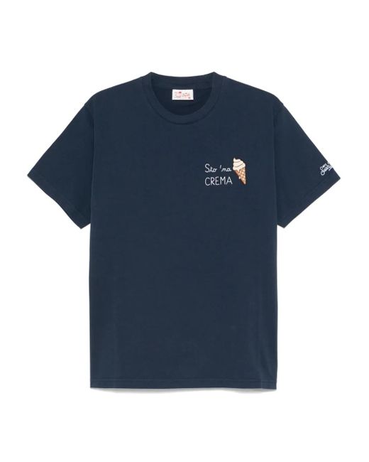メンズ Mc2 Saint Barth Cotton T-shirt Blue