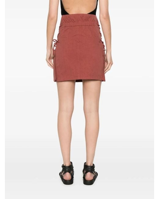 Isabel Marant Red Iteli Mini Skirt