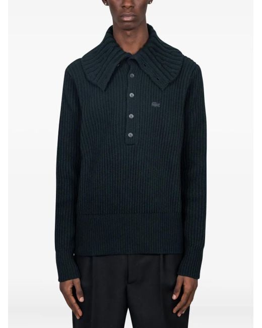 Jersey De Lana Lacoste de hombre de color Blue