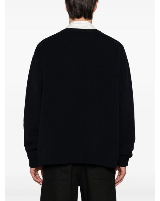 Studio Nicholson Black Wool Sweater for men