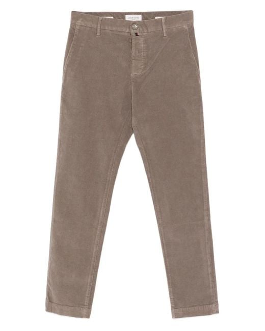 Jacob Cohen Gray Corduroy Trousers for men