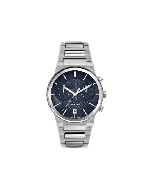 Ferragamo Blue Chronograph 41Mm for men