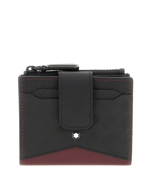 メンズ Montblanc Two-tone Leather Wallet Black