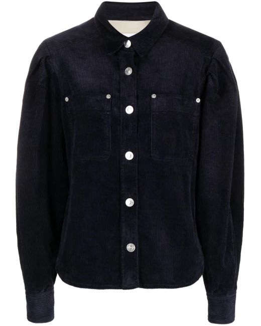 Isabel Marant Blue Renata Corduroy Shirt