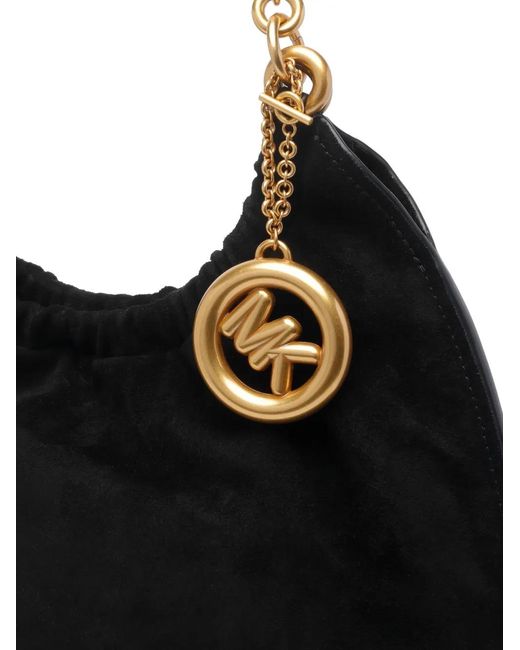 MICHAEL Michael Kors Black Sac Porté Épaule Indie Format Moyen À Breloque Logo