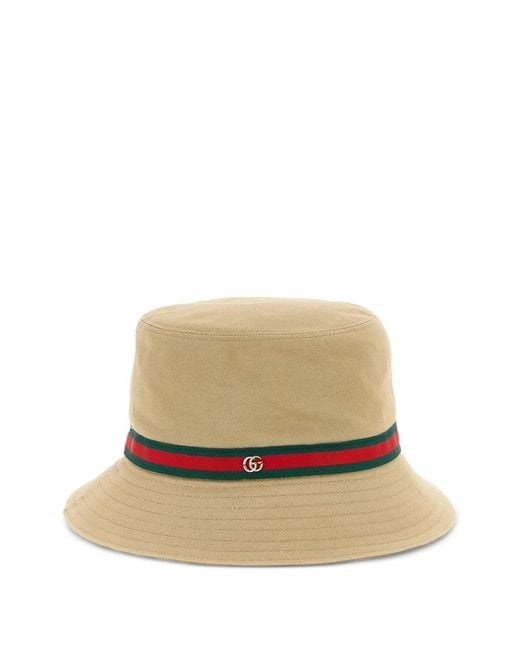 Gucci Natural Ana Web Bucket Hat