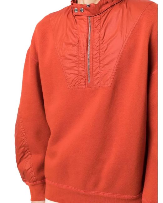 Isabel Marant Sweatshirt mit Reißverschluss in Orange für Herren