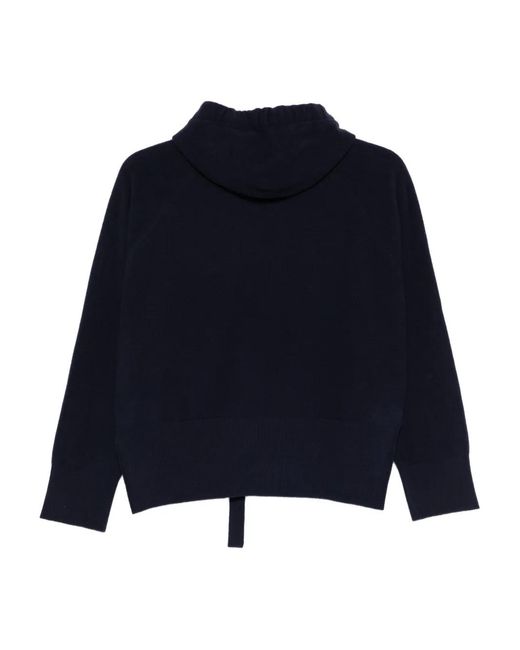 Fedeli Blue Drawstring-Detail Hoodie