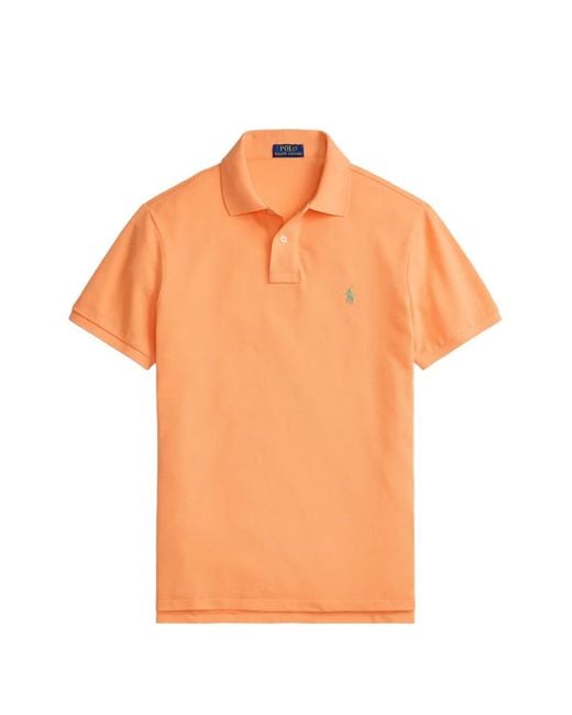 Polo Ralph Lauren Orange Logo Polo Shirt for men
