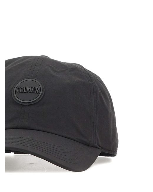 Colmar Black Logo-Patch Touch-Strap Baseball Cap