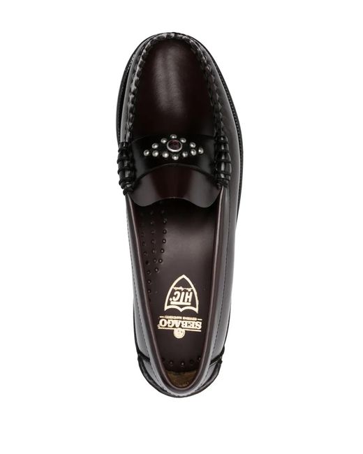 Sebago Black Classic Dan Rhombus Loafers
