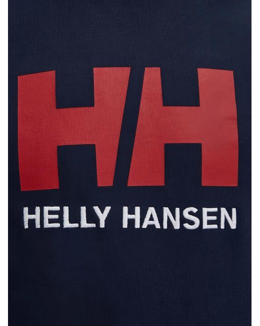 Helly Hansen Blue Logo Hoodie for men