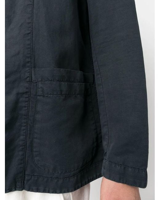 Orlebar Brown Blue Single-Breasted Linen-Cotton Blazer for men