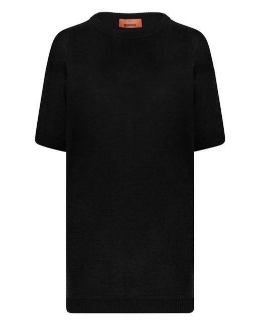 Missoni Black T-Shirt Mit Rundhalsausschnitt