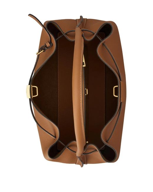 Tod's Brown Small T Timeless Tote Bag