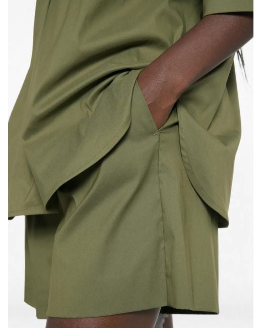 iBlues Green Pleated-Detail Tailored Shorts