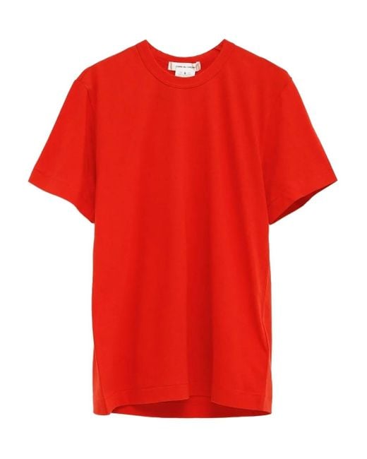 T-Shirt À Logo Imprimé Comme des Garçons en coloris Red