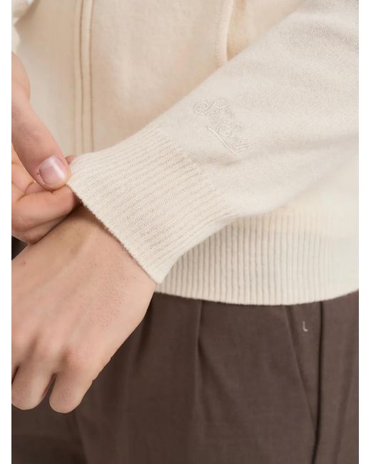 Mc2 Saint Barth White Hooded Zip Sweater for men