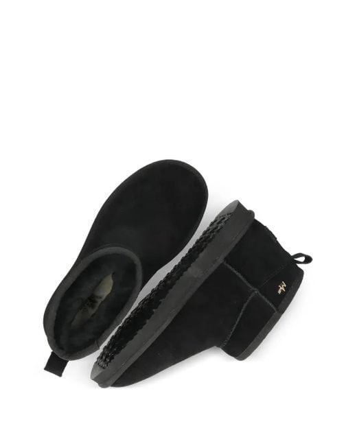 Mexx Black Kimo Olympia Pull-Tab Ankle Boots