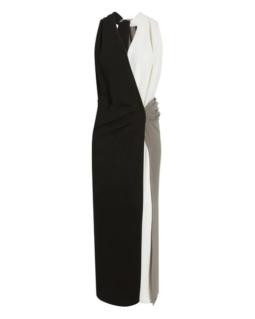 Proenza Schouler Black Elsa Knotted Midi Dress