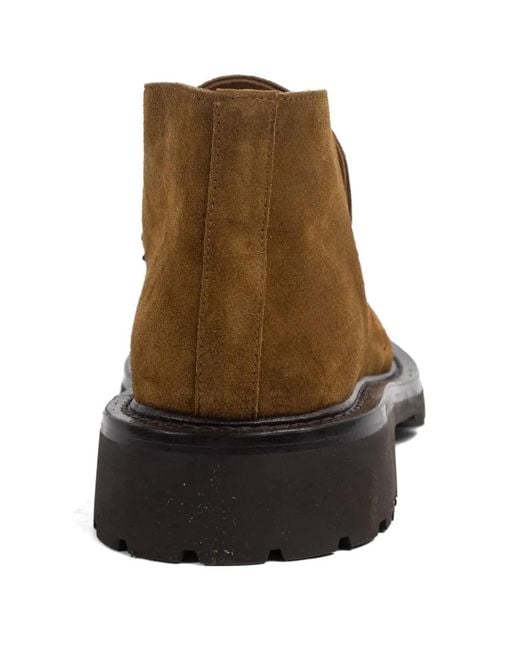 LEGRES Brown Moc-Stitching Boots