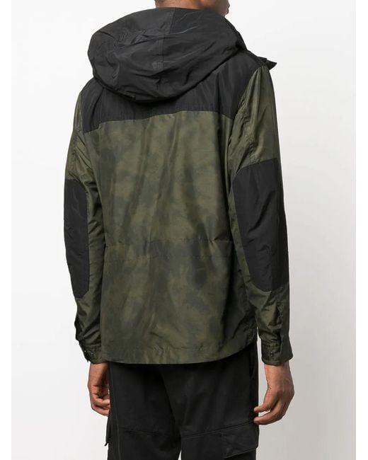 Woolrich Black Trek Tie Dye-Print Windbreaker for men
