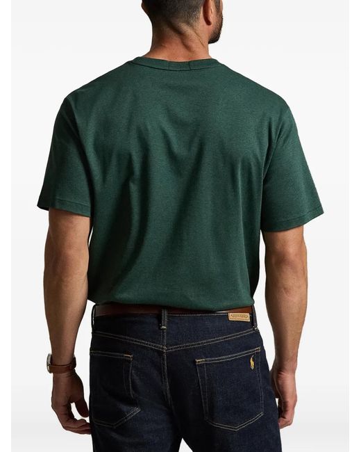 Polo Ralph Lauren Green Soft Cotton Crewneck T-Shirt for men