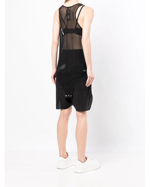 Rick Owens X Champion Gray Embroidered-Logo Tank Top