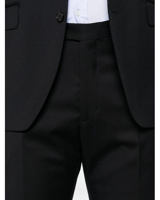 Tagliatore Black Super 110's Single-Breasted Wool Suit for men